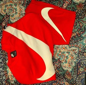 Nike red crop top size XL and Nike leggings size L